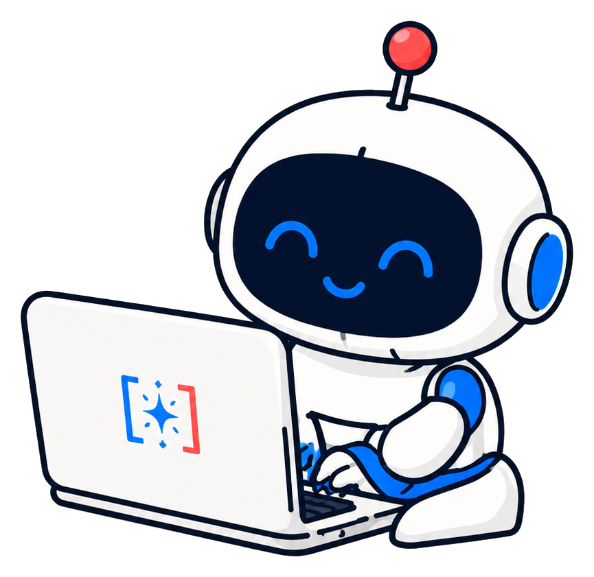 Dr. Use Case robot with laptop